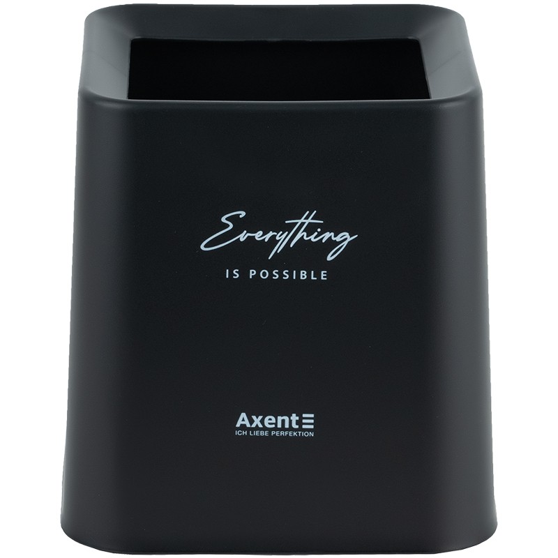 Настільний контейнер для сміття, квадратний, чорний