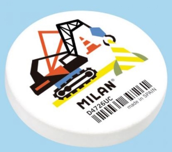 CNMD4726UC Гумка круглий Under Construction TM MILAN D4,7*0,8см, mix