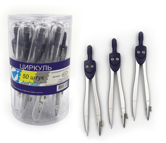 S01001C Циркуль у пластик Футлярі (банка 10 шт)