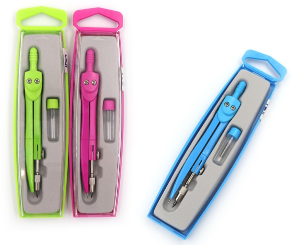 SC01002LC Циркуль у футлярі 2 предм.(з грифелем), mix