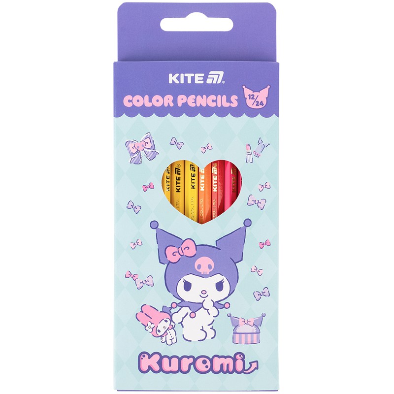 Олівці кольорові двосторонні, 12 шт. HK-2