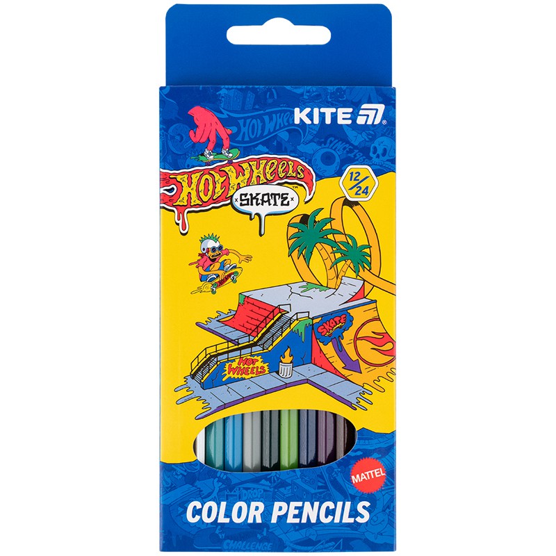 Олівці кольорові двосторонні, 12 шт. HW-2