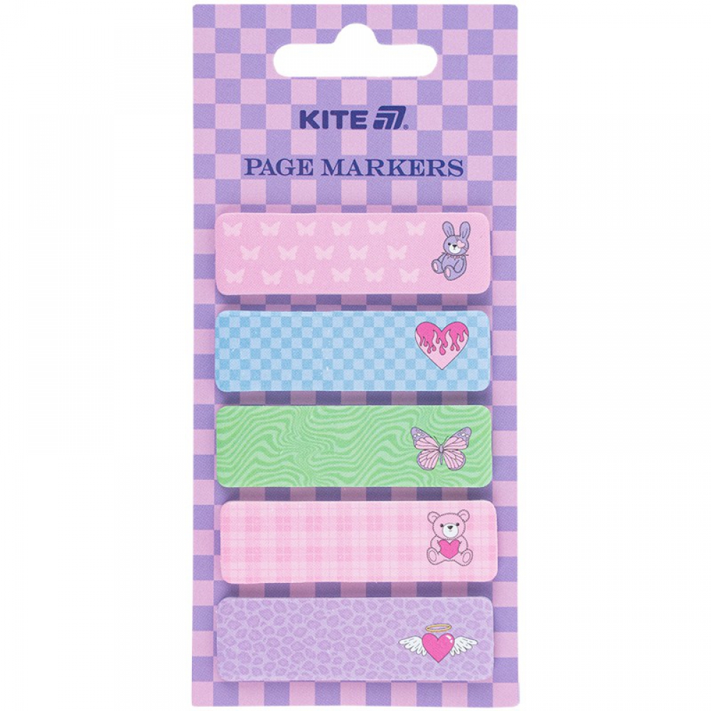 Закладка паперова з малюнком, 5х15х50мм,100 шт, прям.