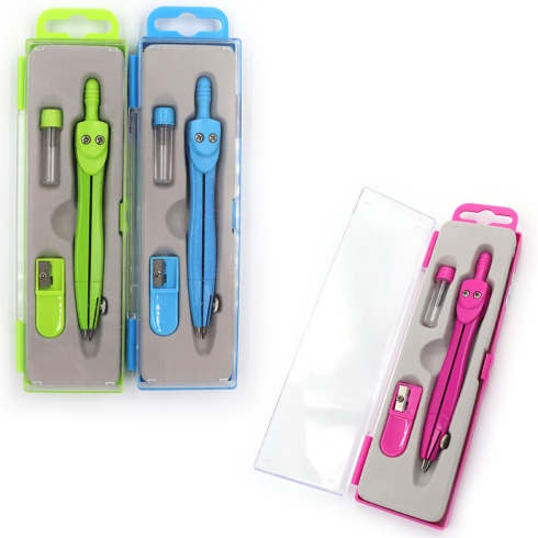 SC01003B Циркуль у футлярі 3 предм., mix