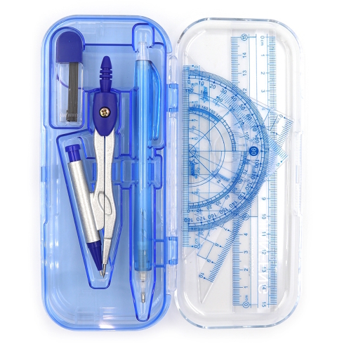 JF9019 Готовальня 7 предм. циркуль+олів.мех.+грифель+лінійки