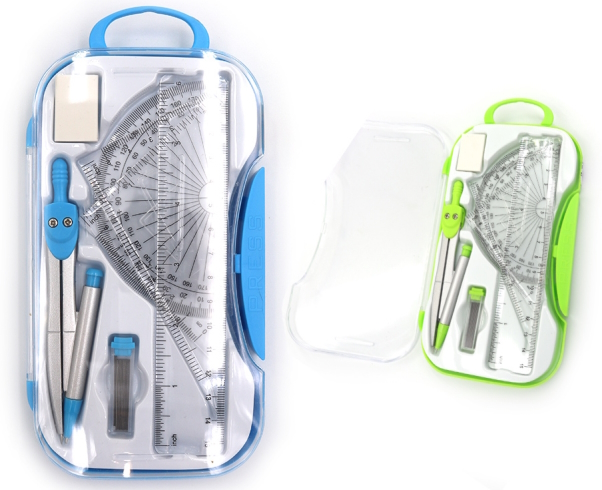 S67007 Готовальня, набір 7 предм., mix (85445)