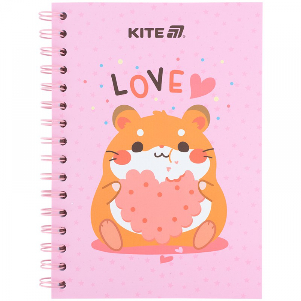 Блокнот на спіралі картонна обкл., А5, 80 арк, кл, Cute 3
