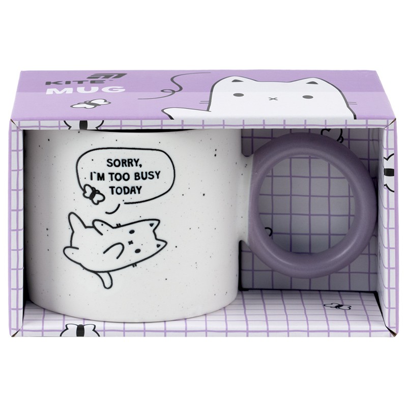 Чашка 370 мл Busy cat