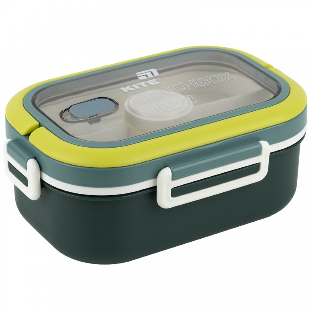 Ланчбокс з розділювачем 1100 мл, зелений