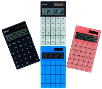 Калькулятор 12-ти розрядний EATES Q5, 2 види живлення, кнопки, що не стираються, великий LCD дисплей, розмір 100х165х15мм, вага 167г