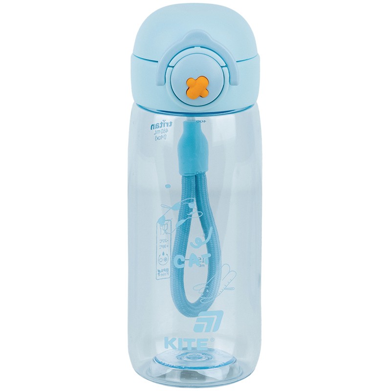 Пляшечка для води, 480 мл, блакитна