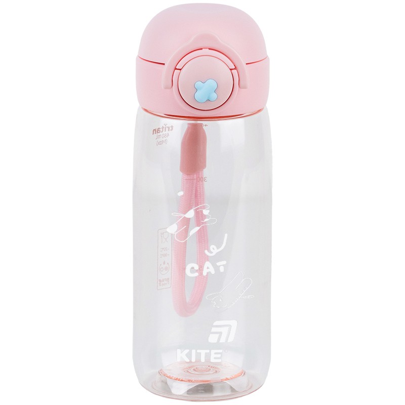 Пляшечка для води, 480 мл, рожева