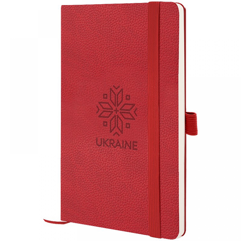 Книга записна Partner Soft Skin,125*195,96арк,кліт,Вишиванка