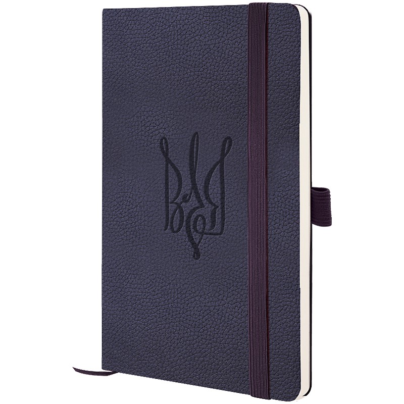 Книга записна Partner Soft Skin,125*195,96арк,кліт,син Воля