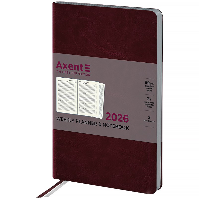 Щотижневик 2026 Partner City Soft, 125*195, коричневий