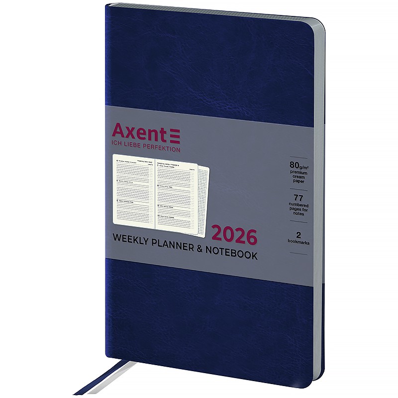 Щотижневик 2026 Partner City Soft, 125*195, синій