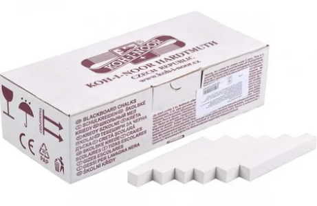 111502 Крейда біла шкільна,100 шт., Koh-i-noor