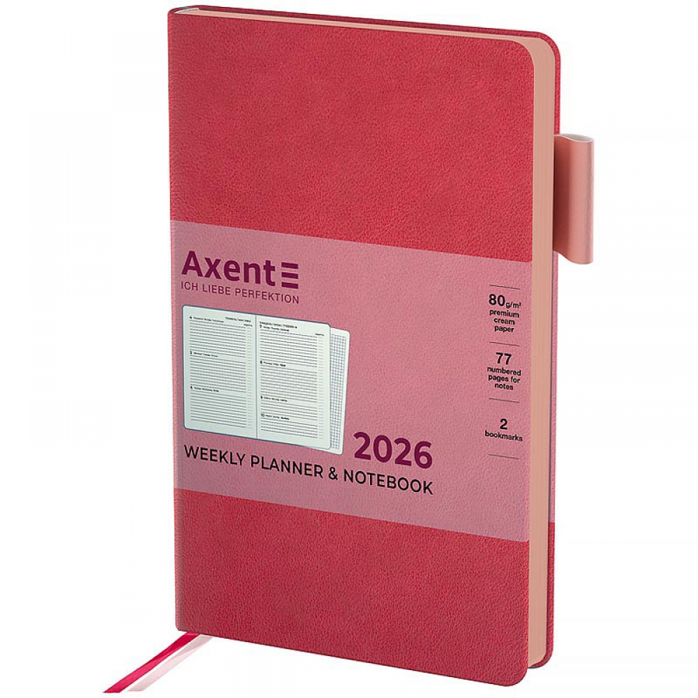 Щотижневик 2026 Partner Soft Muse, 125*195, рожевий