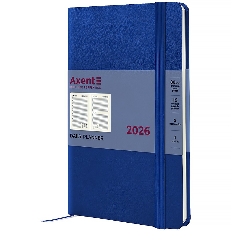 Щоденник 2026 Partner Strong, 145*210, класичний синій
