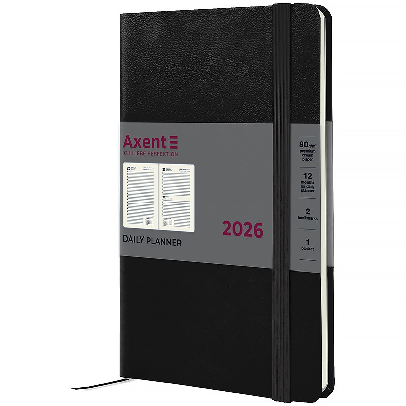 Щоденник 2026 Partner Strong, 145*210, чорний