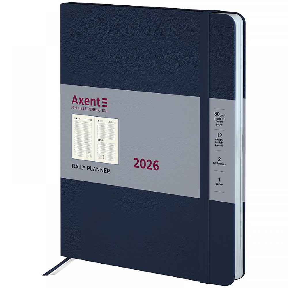 Щоденник 2026 Grand Strong, 195*255, синій