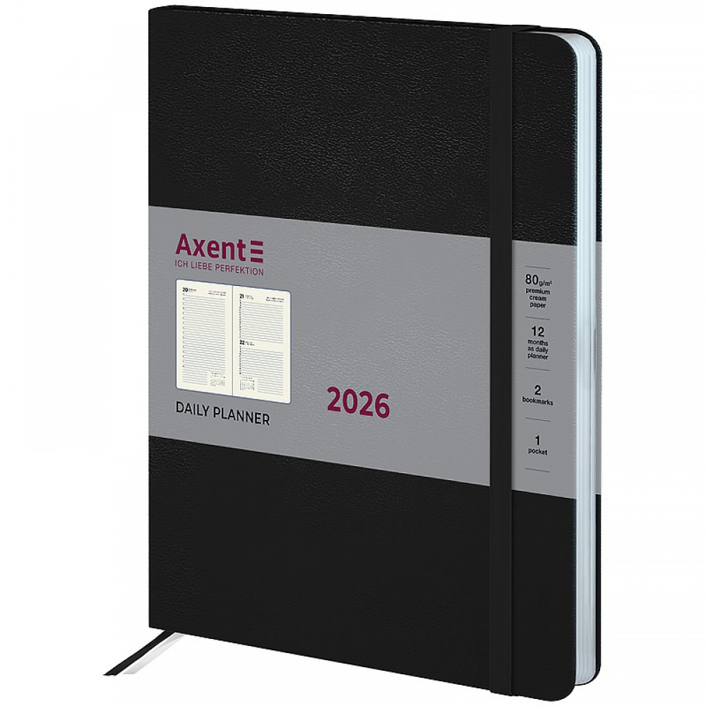 Щоденник 2026 Grand Strong, 195*255, чорний