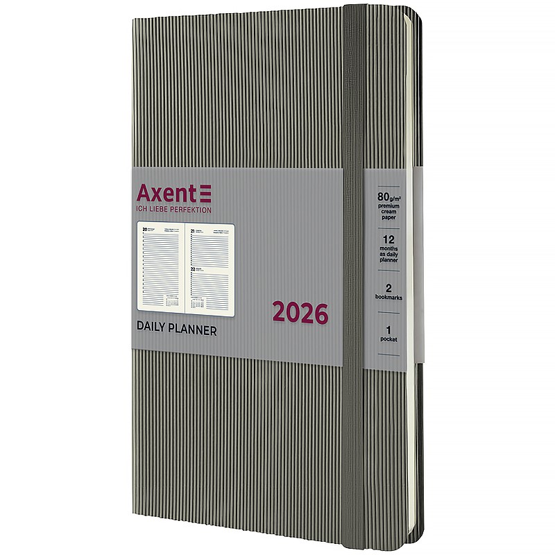 Щоденник 2026 Partner Lines, 145*210, сірий