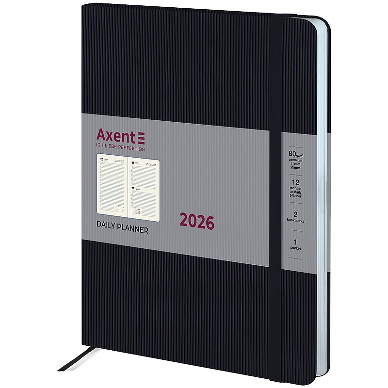 Щоденник 2026 Grand Lines, 195*255, чорний