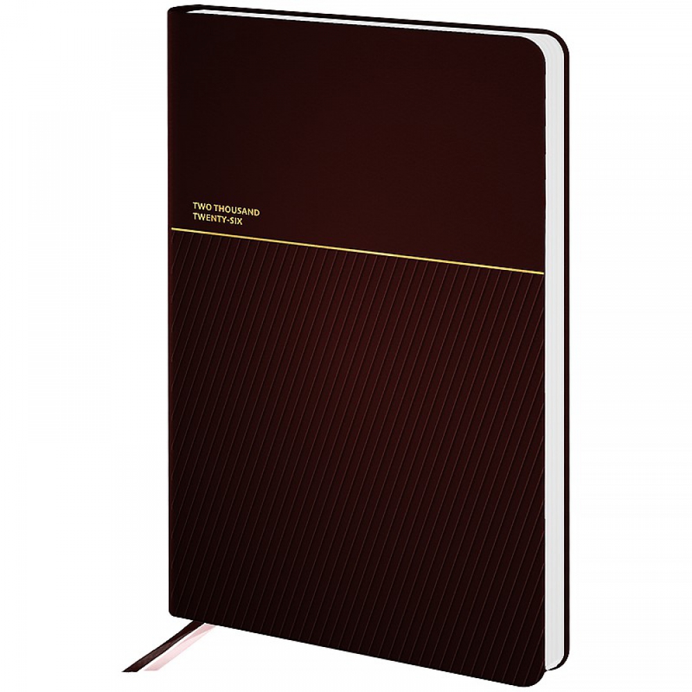 Щоденник 2026 Partner Traces, 145*210, коричневий