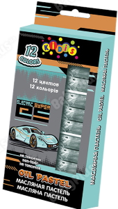 Пастель олійна 12 кольорів, KIDIS, серія Moving forward 12032