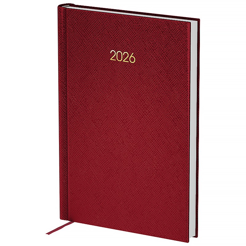 Щоденник 2026 Classic Style, 145*210, з/т бордовий