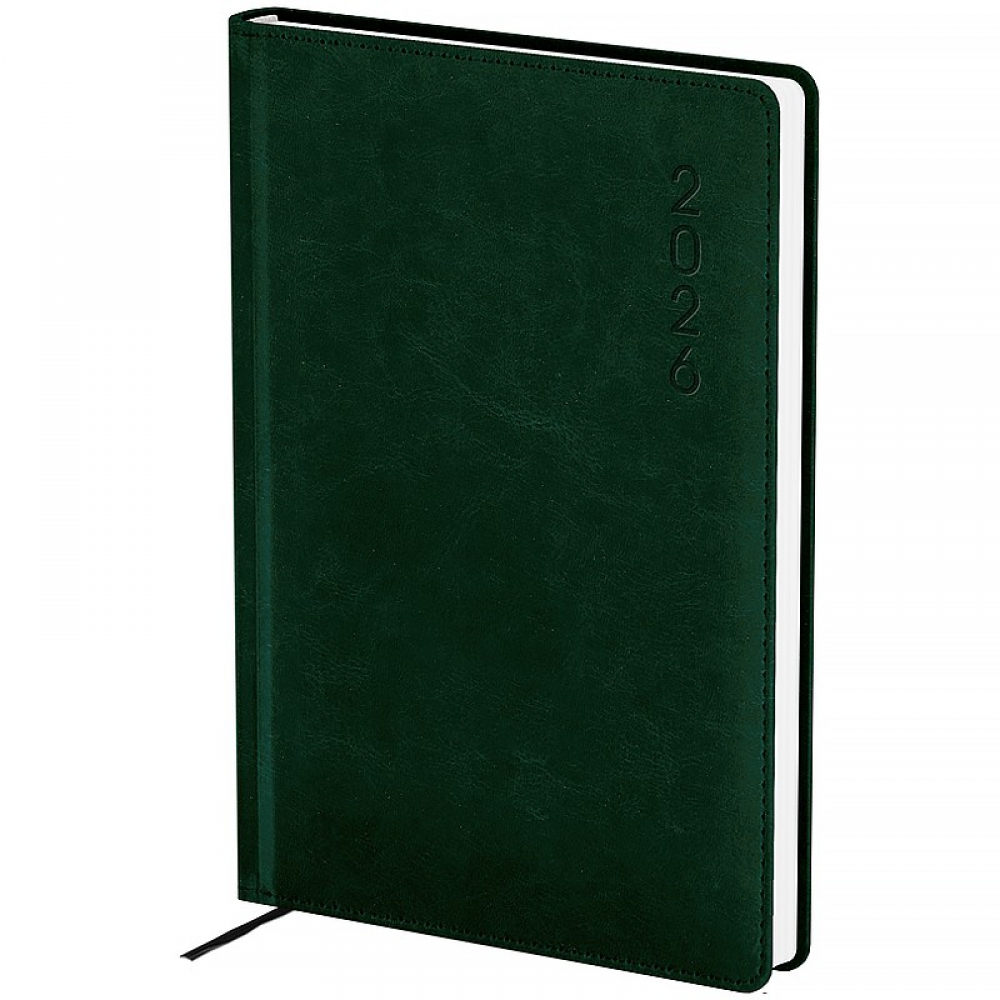 Щоденник 2026 Classic Lux, 145*210, слп/т темно зелений