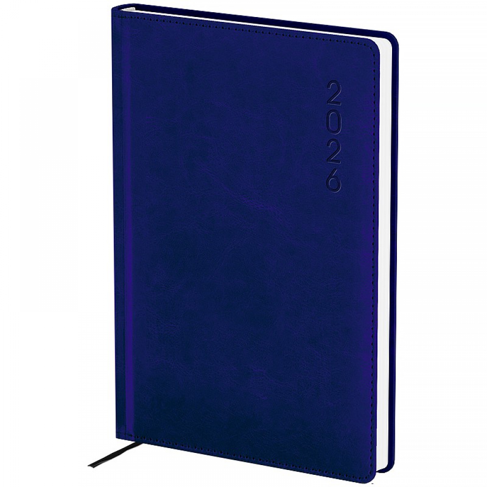 Щоденник 2026 Classic Lux, 145*210, слп/т темно синій