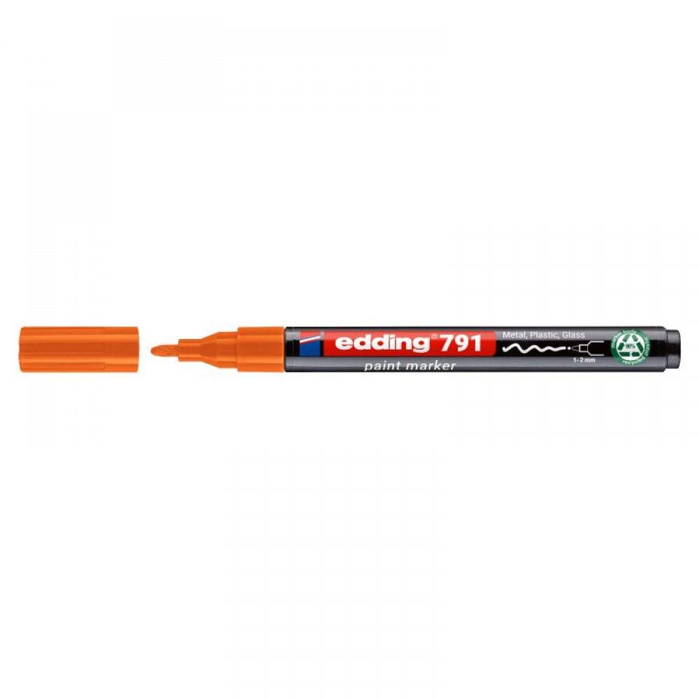 Маркер Paint e-791 1-2 мм круглий помаранчевий