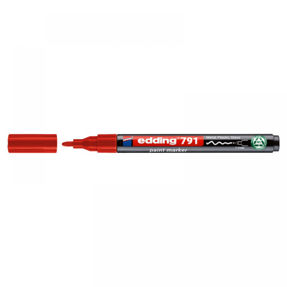 Маркер Paint e-791 1-2 мм круглий червоний