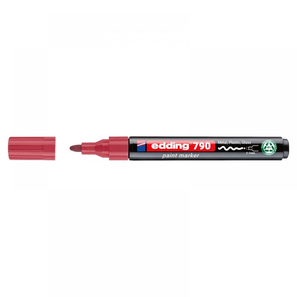 Маркер Paint e-790 2-3 мм круглий рожевий