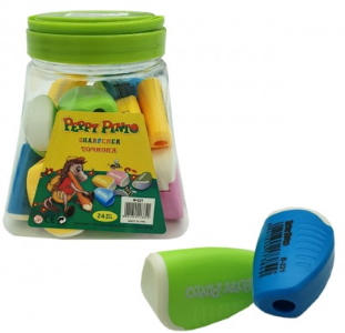 Чинка В-221 одинарна з контейнером, Peppy Pinto