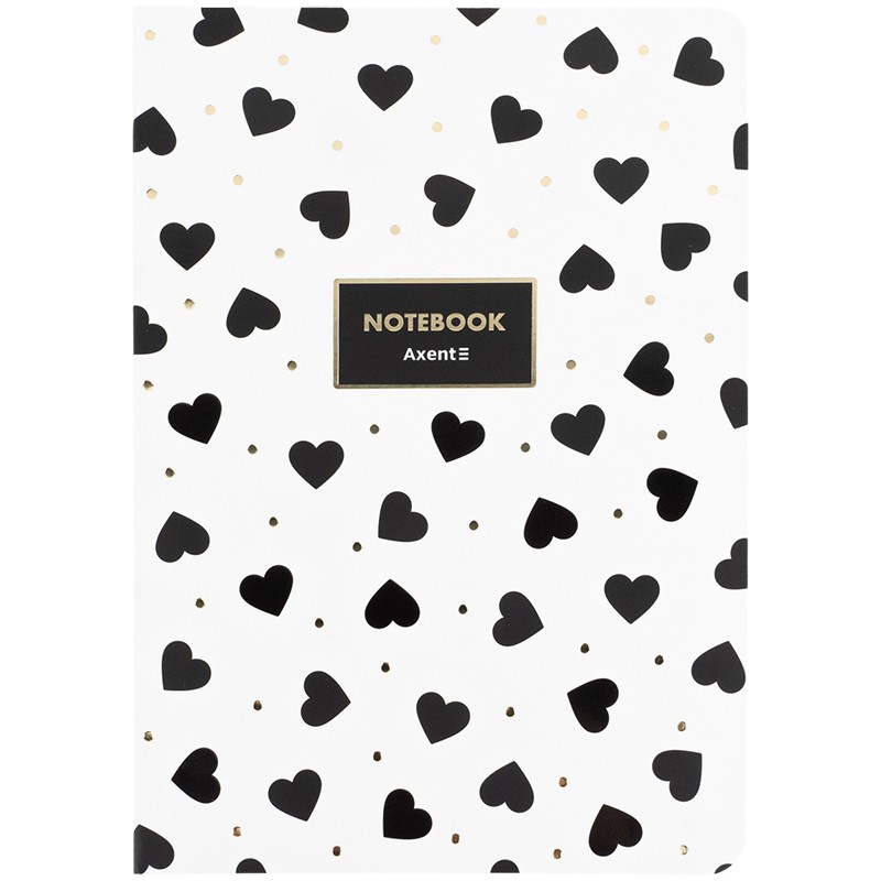 Книга записна A5, 80 арк. кл., Black&White