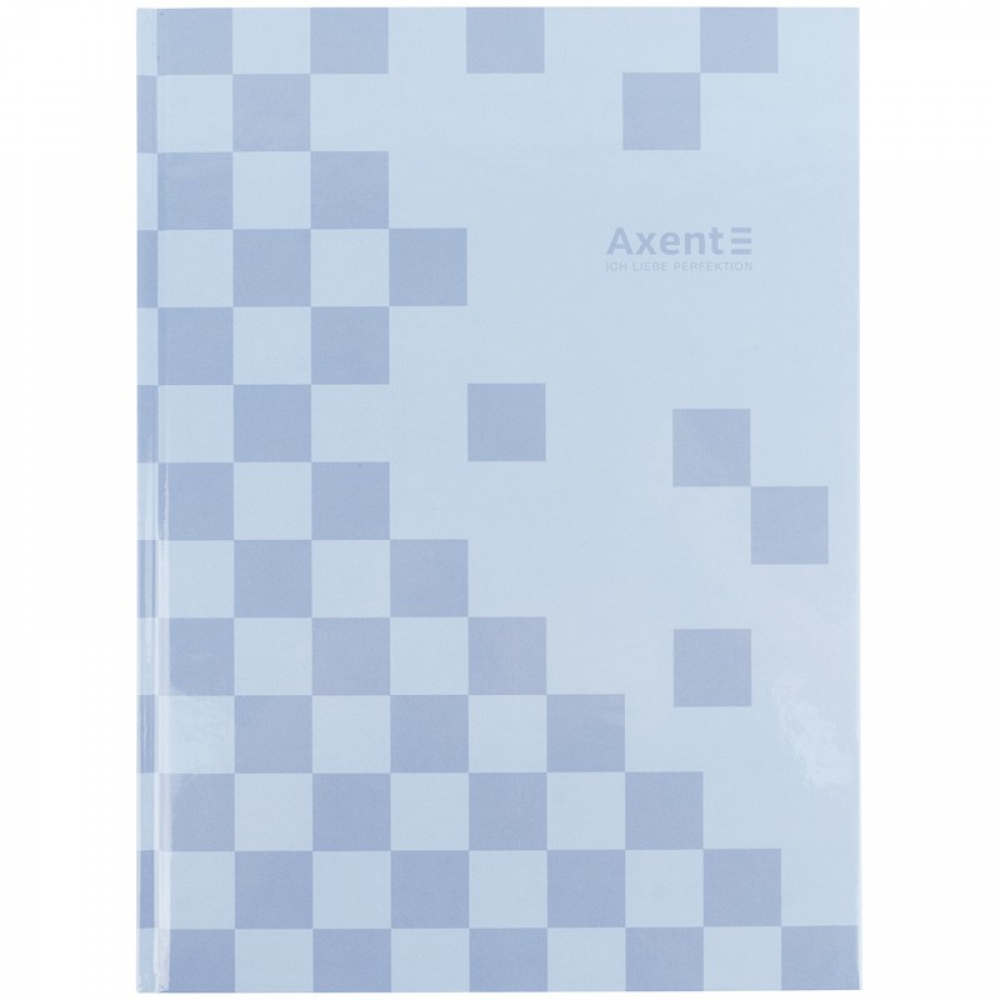 Книга записна А4-, 203*273 мм,96арк., кліт., Mosaic, сіра