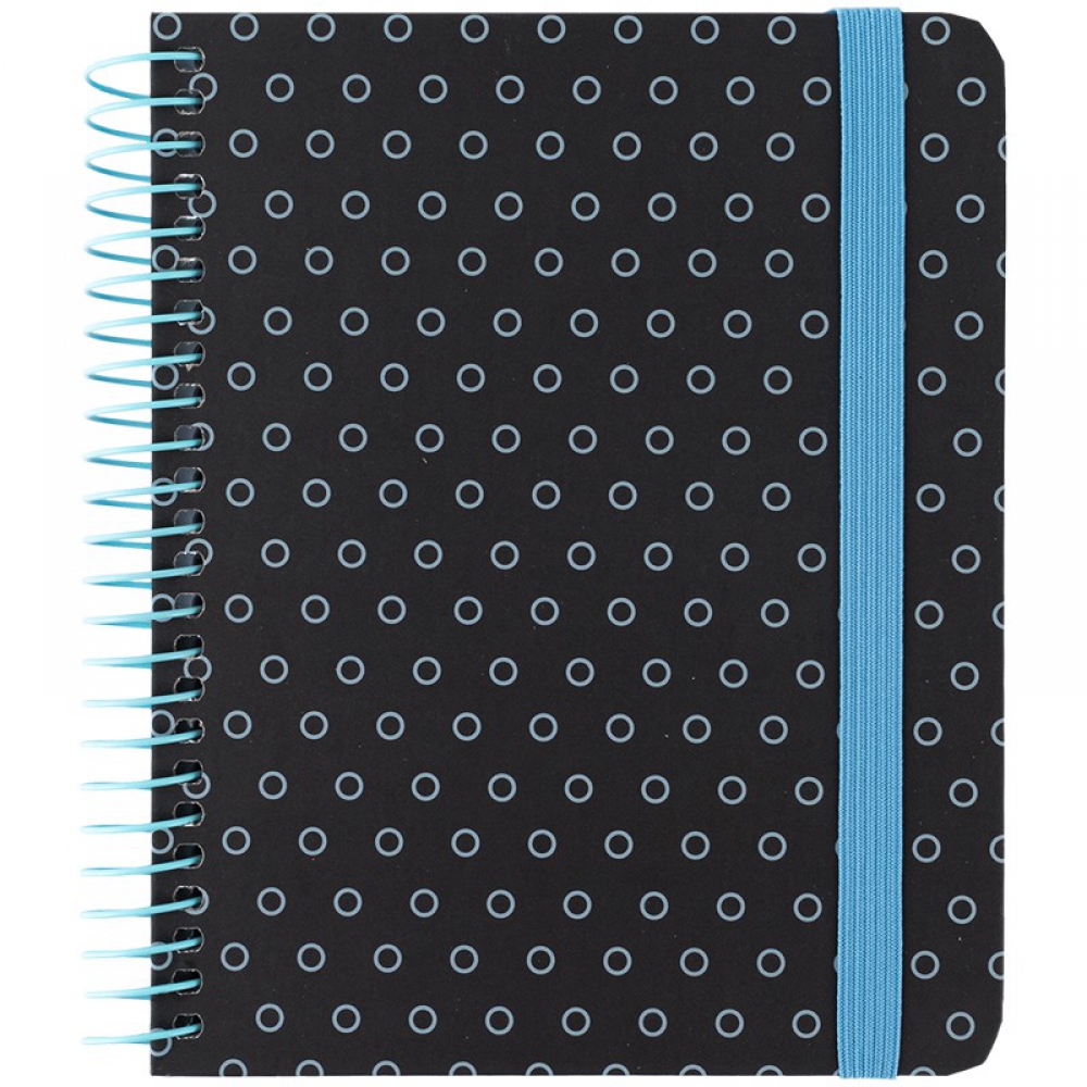 Блокнот на спіралі тверда обкл., B6+, 120 арк.,кл., графіт