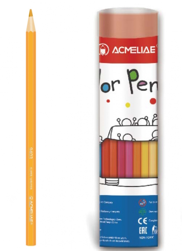 9801-24 Набір олівців кол. шестикутних 