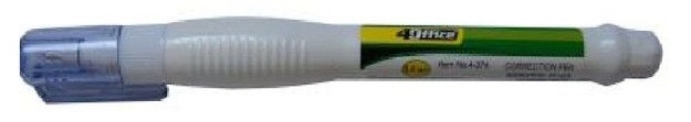Коректор-ручка, тонкий метал. клапан, 5,5мл, 4-374,4OFFICE
