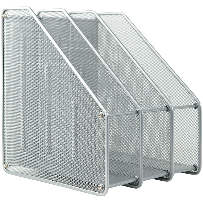 Лоток вертикальний 3-в-1, металевий, срібл.