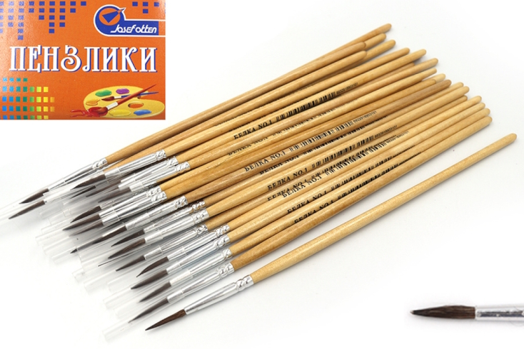 JO-7661 Пензлик білка кругл 16,5см 