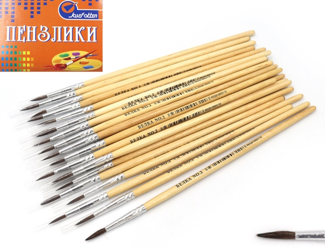 JO-7662 Пензлик білка кругл 17см 