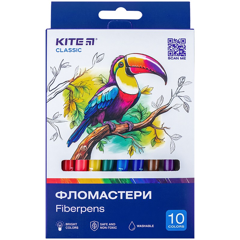 Фломастери, набiр 10 шт. Kite Classic