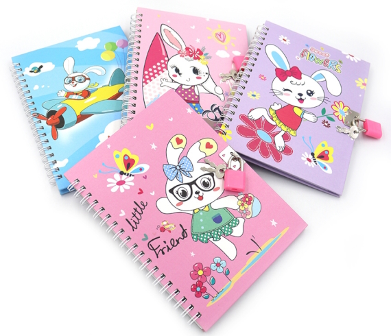 36951 Блокнот на спіралі в коробці. із замочком 