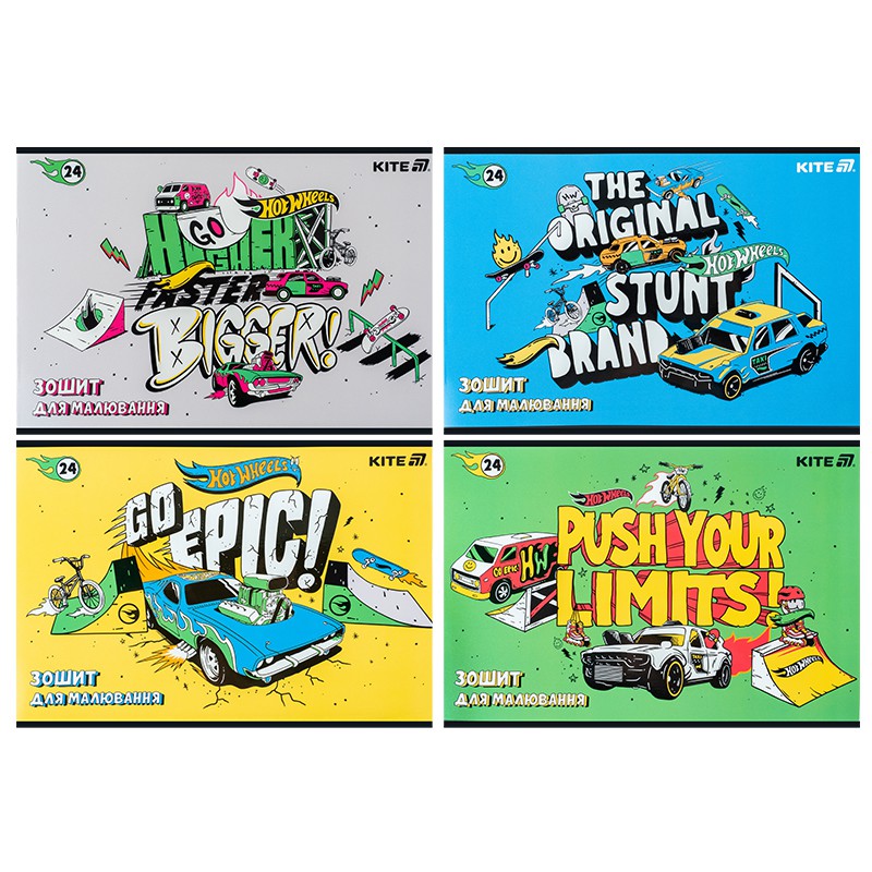 Зошит для малювання, 24 арк., скоба, гібр. лак + УФ лак, HW