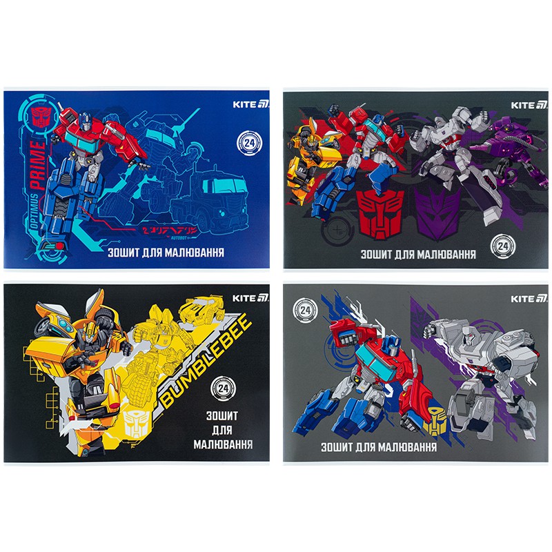 Зошит для малювання, 24 арк., скоба, гібр. лак + УФ лак, TF