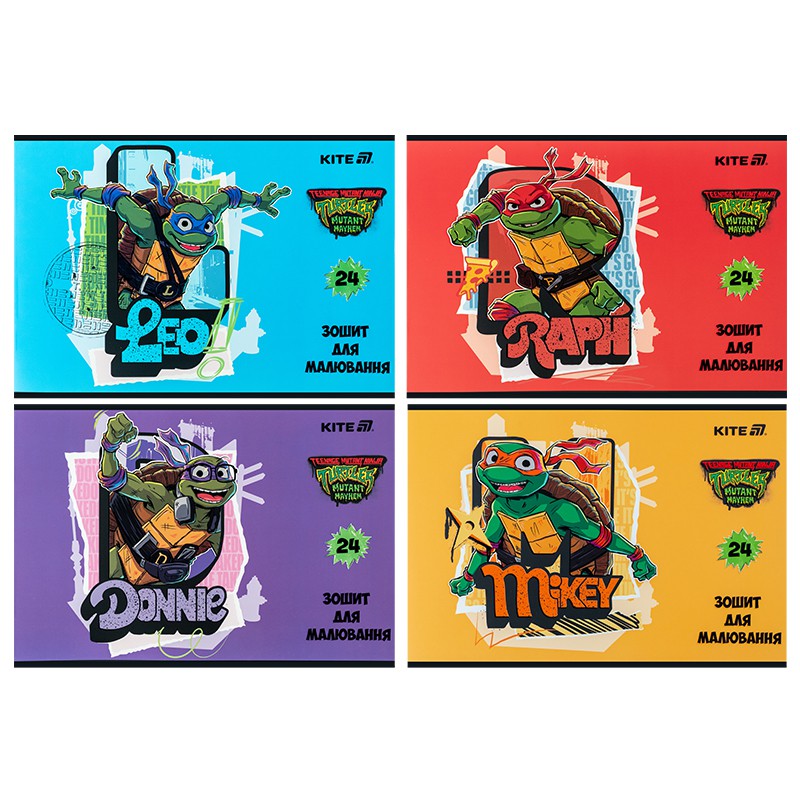 Зошит для малювання, 24 арк., скоба, софт тач + УФ лак, NT